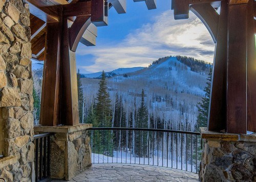 A view from one of Abode Park City vacation rentals